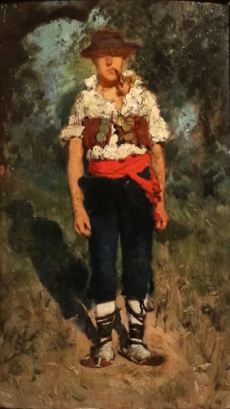 Francesco Paolo Michetti - Contadino abruzzese, Museo Frugone, Genova